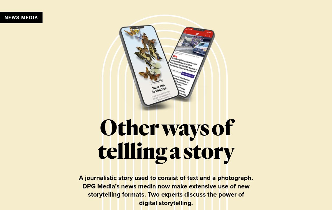 Digital storytelling - DPG Media Annual Report 2025